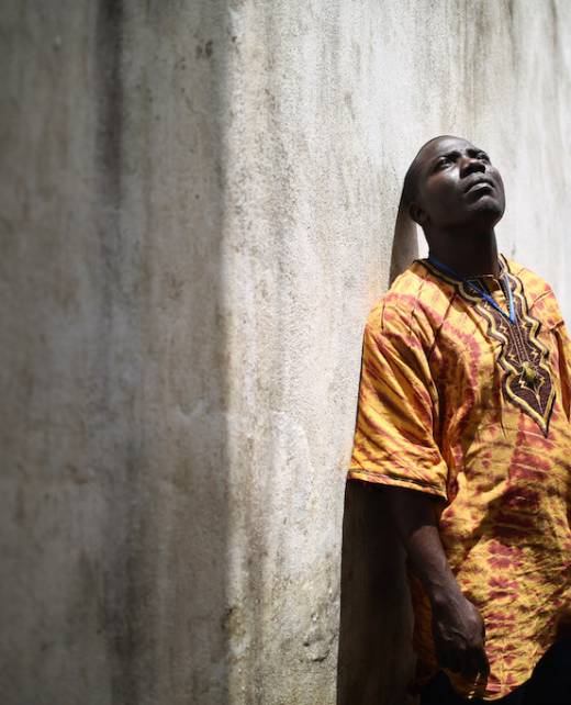 MawadriApril A portrait of Ebola survivor, Saah L. Blackie, a 39-year-old living in Monrovia, Liberia on March 3, 2015. Saah lost two family members to Ebola. Photo © Dominic Chavez